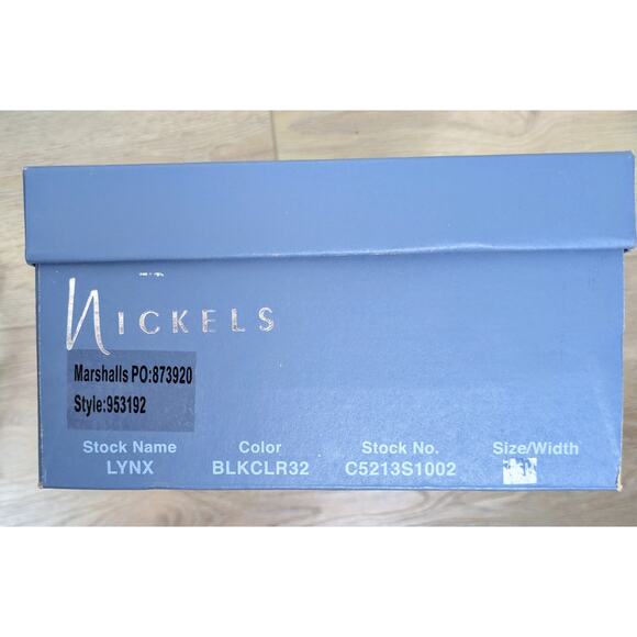 Nickels LYNX Black Windowpane Retro Mod Dressy Sandal Mule Size 8.5 - Picture 2 of 11